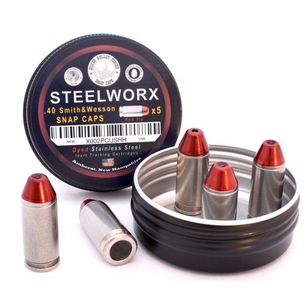 Steelworx S&W 40 Snap Caps/Dry Fire Training Rounds