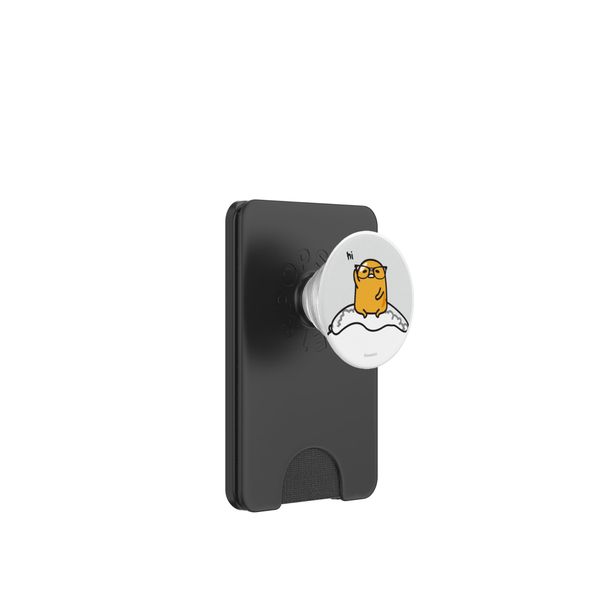 Gudetama Nerd Glasses PopSockets PopWallet for MagSafe