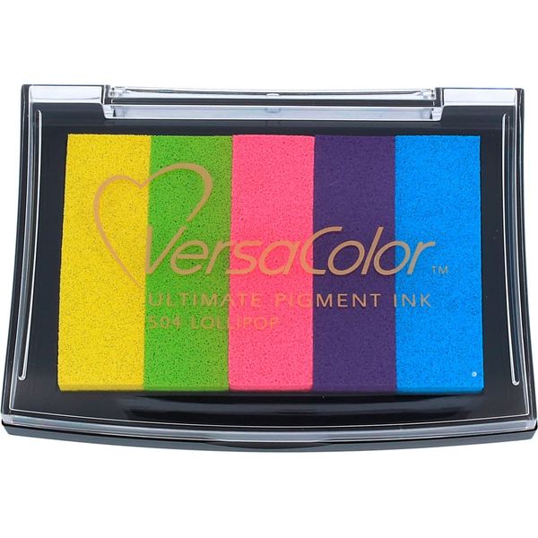 Tsukineko Versacolor 5 Colour Pigment Ink Pad - Lollipop