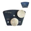 6 Pack Trapezoidal Grinding Disc Medium Bond for Concrete Floor Grinders 30 Grit