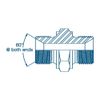 1/2 BSP x 3/4 BSP M/M DIN 3852 Form A