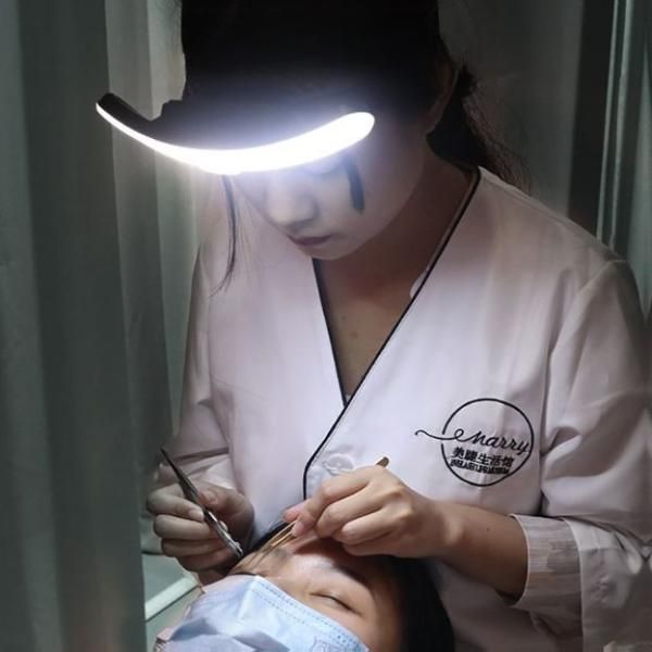 Nail shop lighting eyelash extension headlamp portable charging makeup