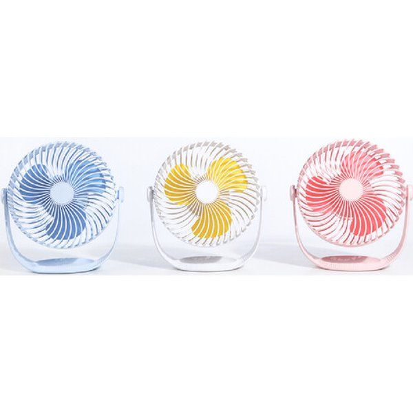 E-motion 7-inch table fan Circulator 360-degree rotating desk, E-motion 7-inch FAN sky blue