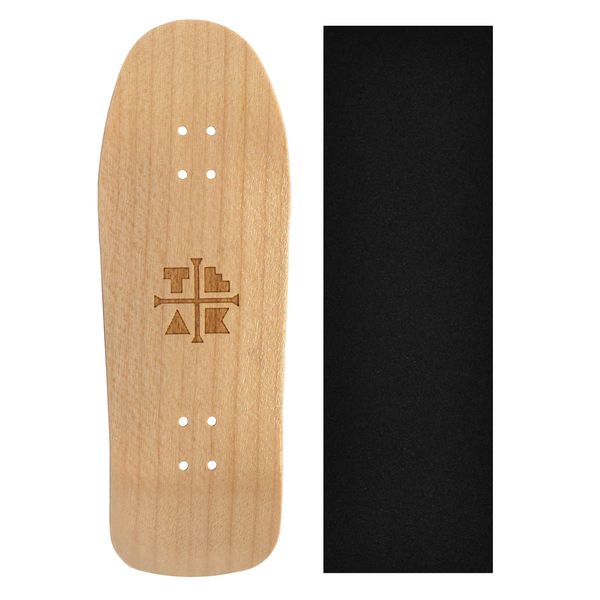 Wooden Fingerboard Carlsbad Cruiser Deck, The Classic - 34mm x 100mm - Handmade, Pro Shape & Size - Five Plies Wood Veneer - Includes Prolific Foam Tape - Teak Tuning