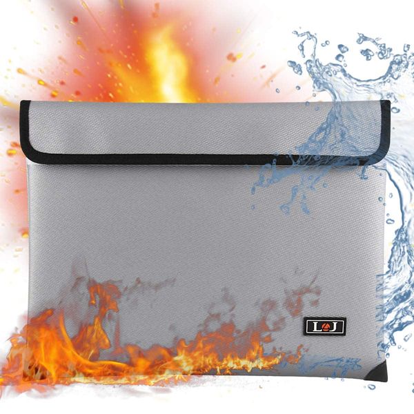 Fireproof Safe, Document Storage Case, Fireproof, Explosion-Proof, Waterproof, Disaster Prevention Bag, Heat Resistant Up to 1500°C, Cash Storage, Safe Storage Bag, Large Capacity, Fireproof Bag