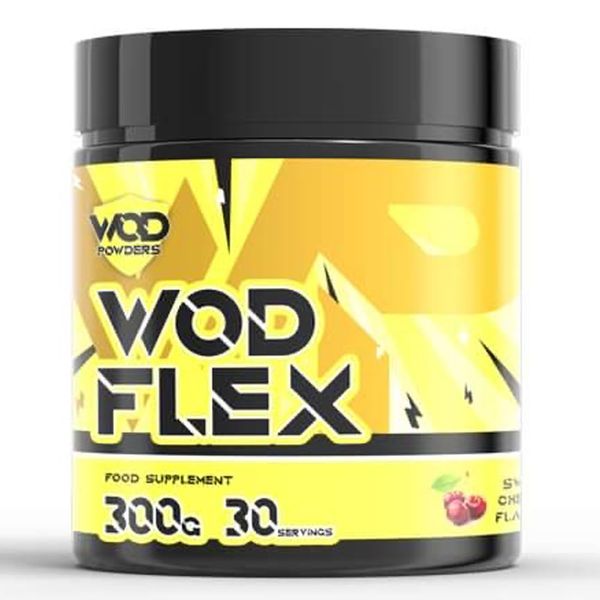 WOD Flex Supplement for Structural Support and Mobility by WOD Powders - Formulated to Support Range of Motion and Maintain Bone Health - Made in The UK for Functional Fitness (Sweet Cherry)