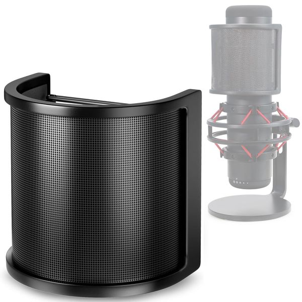 HyperX QuadCast Pop Filter - Microphone Windscreen Cover Compatible with HyperX QuadCast S USB Gaming Microphone by YOUSHARES