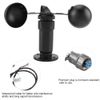 Mootea Wind Sensor,4-20mA Pulse Signal Output Aluminum Alloy Wind Speed Sensor Anemometer Wind Speed Detector