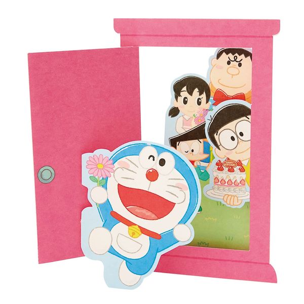 Sanrio DR13-1P 1913 Birthday Card, Doraemon and Anywhere Door, Standard