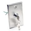 Fielect S70K Key Switch Lock On/Off Exit Switch Emergency Door Release SPST for Access Control Panel Mount with 2 Keys 52 * 36mm 1pcs