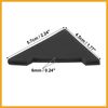 Partuto 2pcs PVC Universal Car Door Corner Edge Guard Bumper Protector Black Replacement