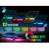 Dual Remote Control U8 RGB LED Underglow Underbody Neon Lights Strips,Waterproof