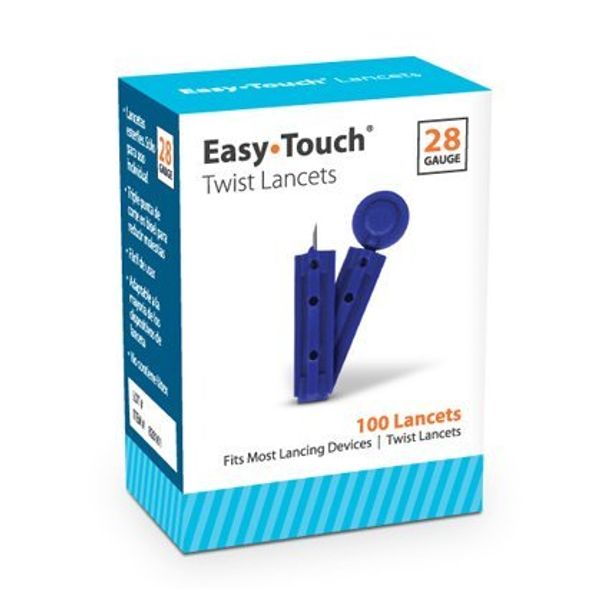 Easy Touch Twist Lancets 28G 100