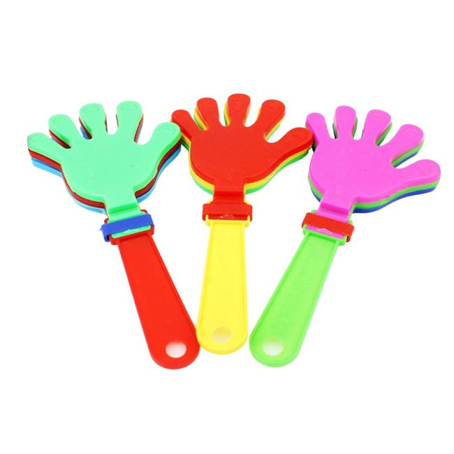 iplusmile 12pcs Clap Toy Birthday Party Supplies Cheer Clapping Device (Random Color)