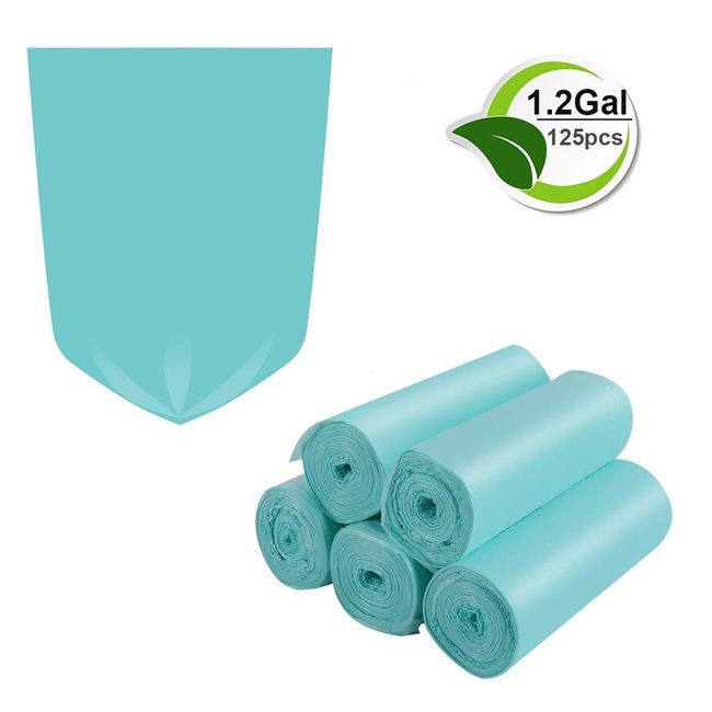 1.2 Gallon Compostable Trash Bags, Small Trash Bags for bathroom