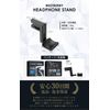 WESTBERRY Headphone Stand, Hook Hanger, Easy Installation, 360° Rotation, Spring Loaded Clamp