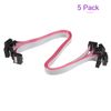DMiotech 5 Pack Long 30CM 2.54MM Flat Ribbon Cable IDC 10 Pin Connector