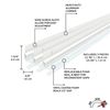 M-D Building Products 91850 White Aluminum and Vinyl-Coated Foam Heavy-Duty Screw-on Top and Sides Door Seal Kit