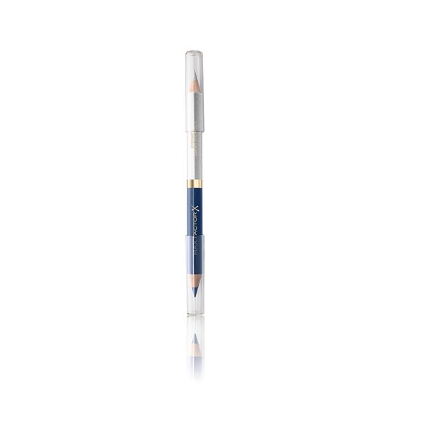 Max Factor Eyefinity Smoky Eye Bleistift, zweifarbig, 2-in-1, zweifarbig, persisch blau & strahlend silber