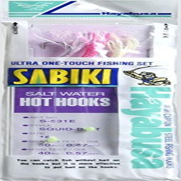 Hayabusa S-531E-18 Squid Bait 3-Hook Sabiki Rig