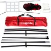 Baseball Practice Net Thrower Strike Zone W/ Portable Baseball Ball Caddy EZ Set