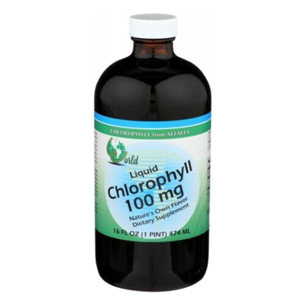 Chlorophyll 100 mg Liquid 16 Oz By World Organics