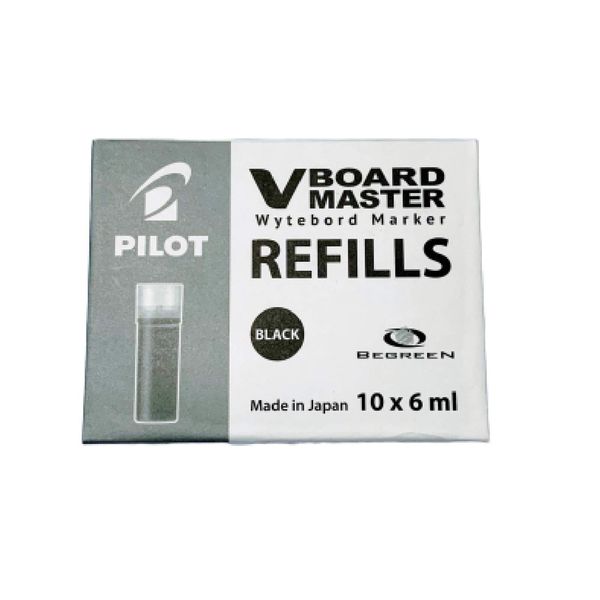 Pilot Boardmaster Direct Fluid Cartridge, Compact Pack, Set of 10 (Black)