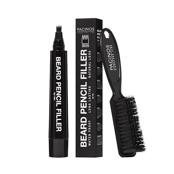 Pacinos Beard Pencil Filler  Water Proof Long Lasting Coverage  Beard  Moustache