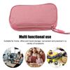 LUCKDANO Nail Drill Organizer Kit Holder Bag, Pink