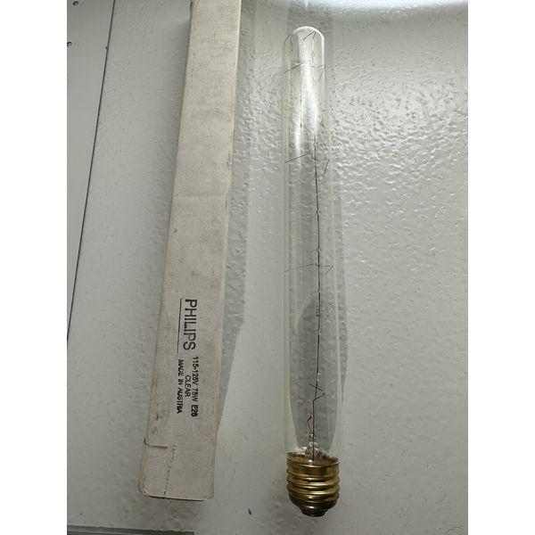 Philips display lamp bulb, e25 clear 115-125v 75w