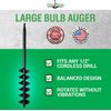 Power Planter Bulb Auger- 4"x28" Drill Bit Heavy Duty Tip W/ Replaceable parts