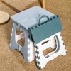 Jifocelt Folding Compact Step Stool, Easy Storage, Portable, Anti-Slip, Step Stool, Stepladder (Blue)