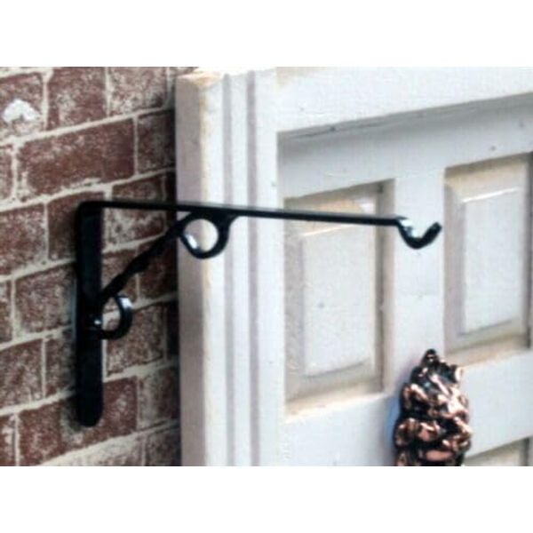 Hanging Basket Bracket, Dolls House Miniature, Garden Accessory, Plants