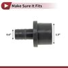 Hihaha Plastic Hose Barb Fitting 1.3"x0.6" Straight Through Pipe Connector Grey 5 Pcs
