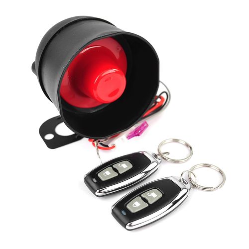 Turvysen 12V Car Alarm System, 125DB Anti-Theft Car Alarm Device with 7-Levels Sensitivity, Universal Vehicle Alarm Security Protection System with Sound