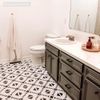 2 x Stencil for Tiled Surface - Bathroom Kitchen 6" (152mm) Toluca
