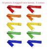 10 PCS 3 Legged Race Bands Three Legged Race Durable Firm Elastic Tie Rope Colorful 3 Leg Race Band for Kids Adult Outdoor Fun