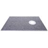VEVOR Shower Curb Kit 38"x60" with Offset Drain ABS Waterproofing