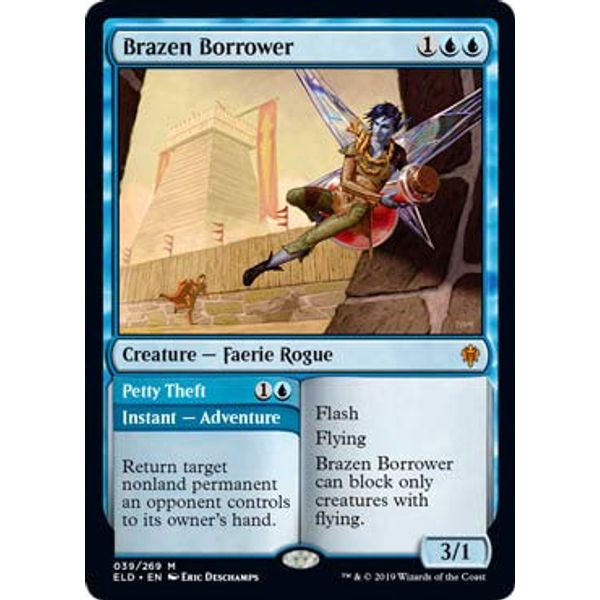 Magic: The Gathering - Brazen Borrower - Showcase - Throne of Eldraine