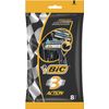BIC 3 Action Men's Razor - Pack of 8