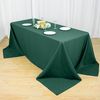 90x132" Hunter Green PREMIUM RECTANGLE Polyester TABLECLOTH Catering Linens