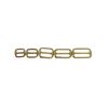 Solid Brass Tri Glide Slide Buckles Ring, Leather Craft Hardware, 35mm, 10 Packs