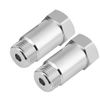 o2 sensor spacer + Oxygen Sensor 2Pcs 45mm M18*1.5 Check Engine Light Eliminator Adapter O2 Oxygen Sensor Extender Spacer Silver