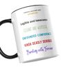 Personalised Emoji 11oz Mug Featuring Vampire Medium Light Skin Tone Black
