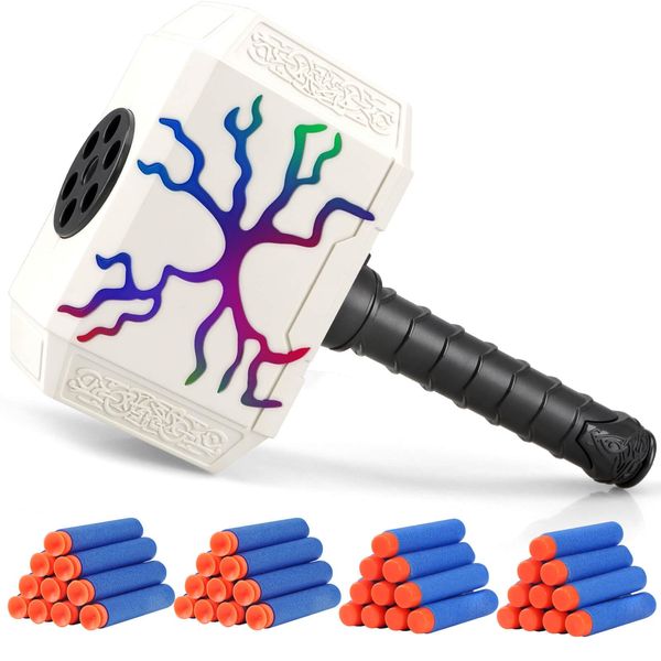 Dolanus Dart-Blasting Hammer Toys for Kids 3 4 5 6 7 8 Years Old, Foam Dart Blaster, Dart Guns for Kids, Dart-Blasting Hammer, Boy Toys 6-8 Year Old, Toy for Boys Age 3 4 5 6 7 8 9 10 Year Old