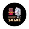 Chocolate Milk Shake Milkshake Dessert Sweet Tooth Ice PopSockets with Interchangeable PopGrip