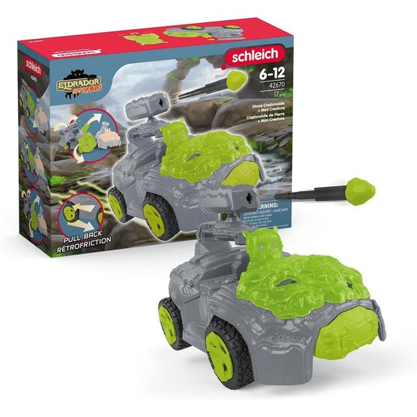 Schleich Stone CrashMobile with Mini Creature