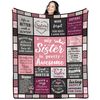 VivaJoy Sister Throw Blanket 60"X50" - Creative Birthday Gift