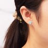 Philip Jones Synthetic Turquoise Heart Stud Earrings