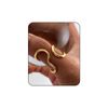 Mrltau Gold Waterproof Asymmetric Ring, Thick Chunky Women's Gold Ring
